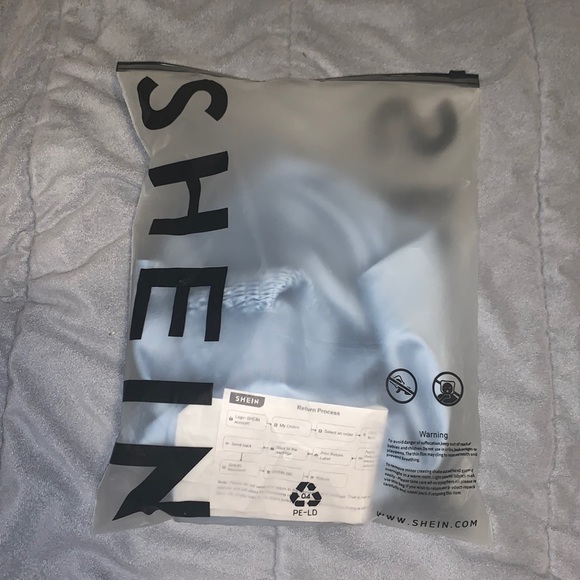 Shein solid shirred satin halter top with skirt